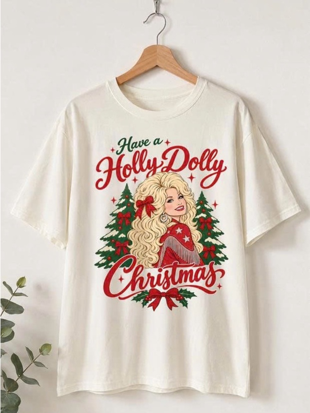 'Have a Holly Dolly Christmas' Graphic Tee